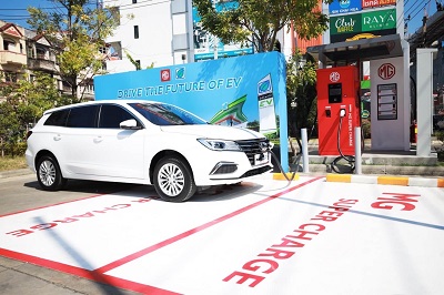 ข่าวธุรกิจ, สังคม - ?Evolt Technology? ปลื้มผลงานติดตั้ง ?MG Super Charge? ครบ 120 แห่งในไทย