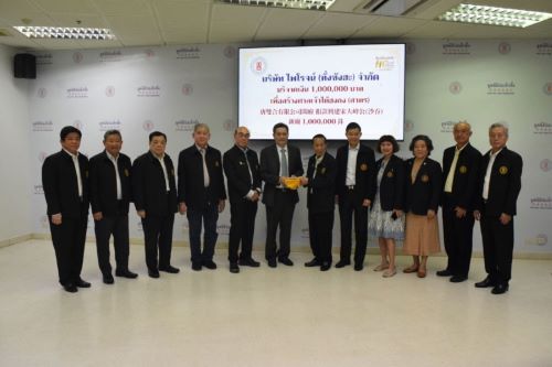 ข่าวการเงิน - Money News ทิพรส บริจาคเงินให้กับ มูลนิธิปอเต็งตึ๊ง จำนวน 1 ล้านบาท เพื่อร่วมทำบุญก่อสร้างศาลเจ้าไต้ฮงกง