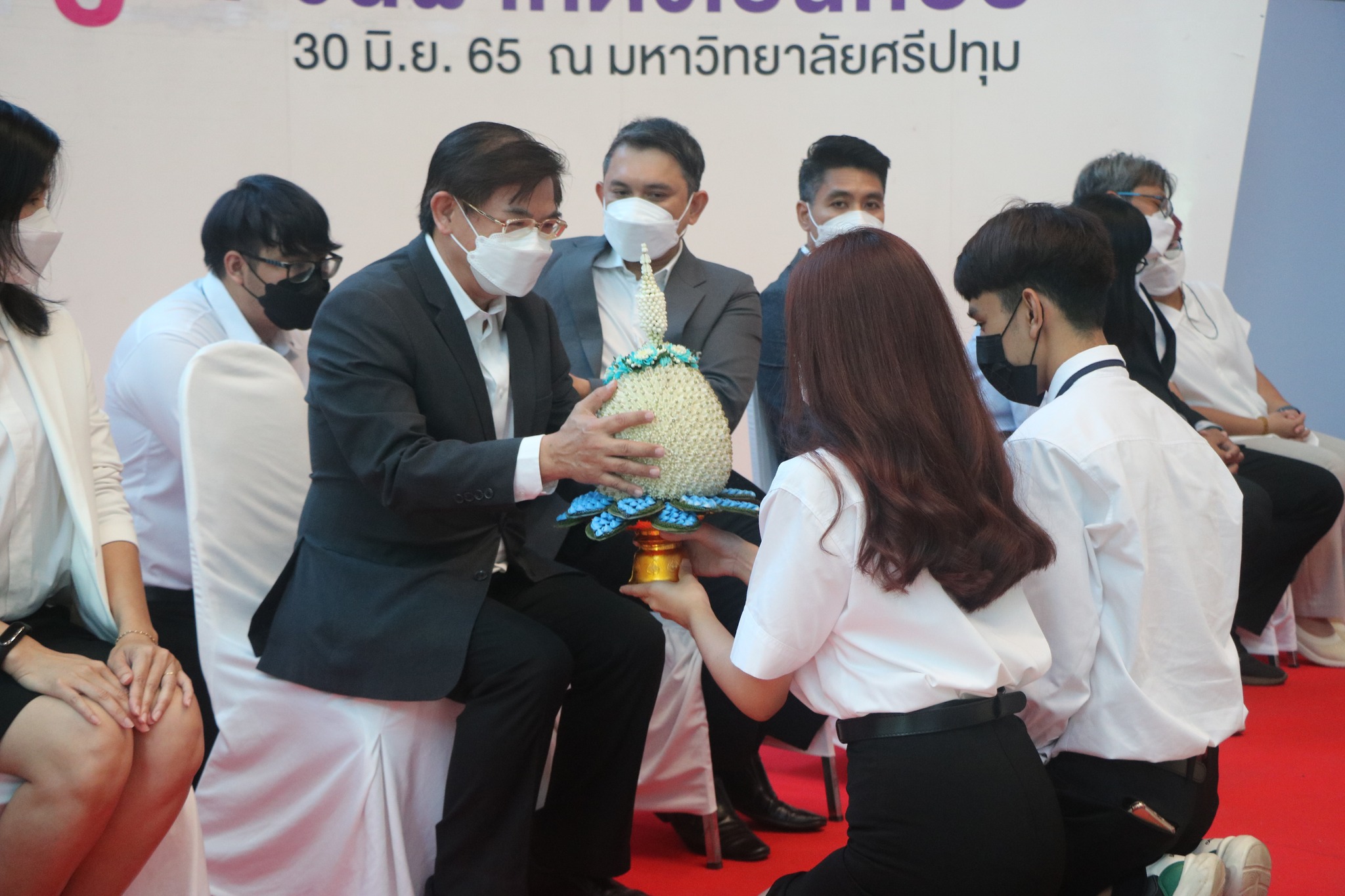 ข่าวการศึกษา - IT SPU จัดบายศรีสู่ขวัญและฝากตัวเป็นศิษย์ นักศึกษาใหม่?65