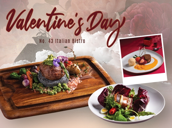 ข่าวอาหาร, เครื่องดื่ม - Treat Your Sweetheart to a Special Valentine Dinner at No.43 Italian Bistro, Cape House Hotel