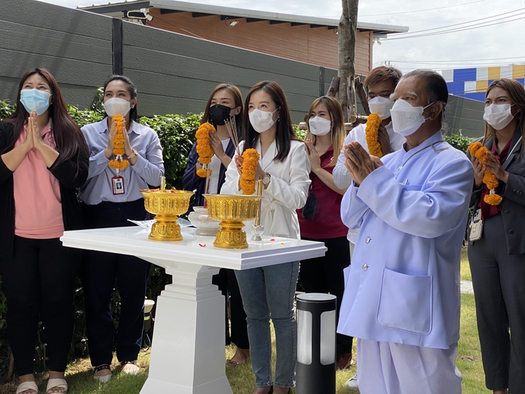 ข่าวบ้าน, คอนโด, อสังหาฯ - ฤกษ์มงคลอัญเชิญท้าวมหาพรหมประดิษฐานภายในโครงการ The Cube Boutique Ramintra 109