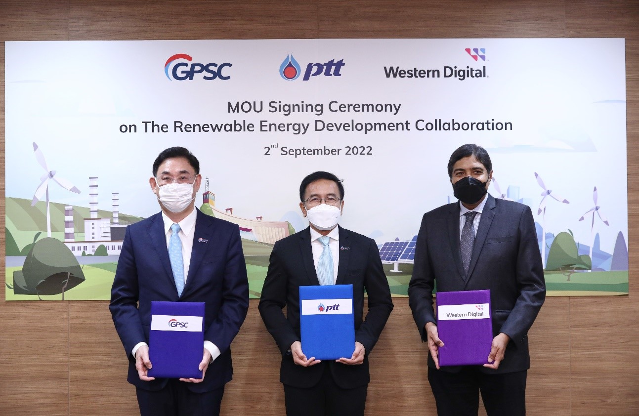 ข่าวพลังงาน, สิ่งแวดล้อม - ปตท. ? GPSC ? WD ขยายความร่วมมือการใช้พลังงานหมุนเวียนในภาคอุตสาหกรรมไทย ยกระดับนวัตกรรมพลังงานอนาคต ปักธงสู่กลยุทธ์ความยั่งยืน