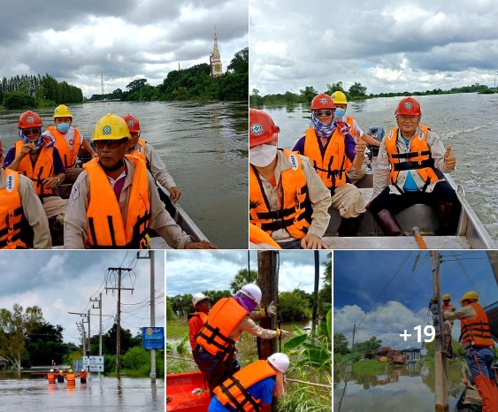ข่าวประชาสัมพันธ์ - PR News การไฟฟ้าส่วนภูมิภาค ลงพื้นที่ตรวจสอบจุดเสี่ยงอันตรายจากกระแสไฟฟ้า และช่วยเหลือผู้ประสบภัยน้ำท่วม
