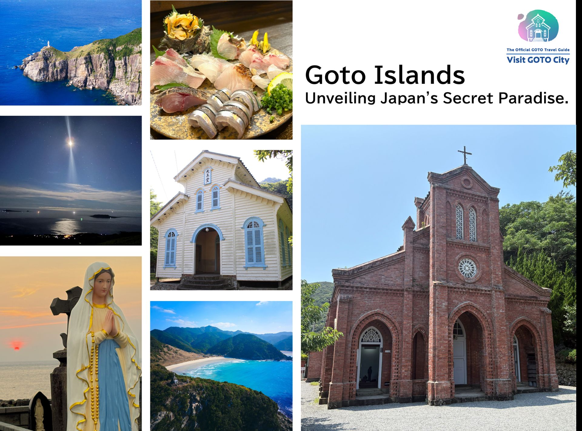 ข่าวเอเชีย - เมืองโกโตะ จังหวัดนางาซากิ เผยแพร่บทความพิเศษ “การเดินทางตามรอยคริสเตียนผู้ซ่อนเร้นและแหล่งมรดกโลกใน หมู่เกาะโกโตะ” บนเว็บไซต์ข้อมูลนักท่องเที่ยว