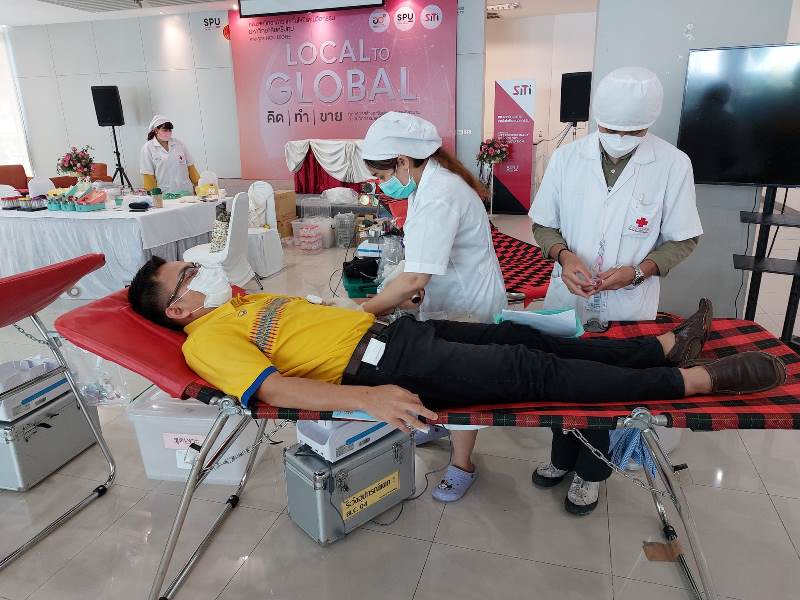 ข่าวการศึกษา - SPU สานพลังศูนย์บริการโลหิตแห่งชาติ สภากาชาดไทย ร่วมใจบริจาคโลหิต PLUS1 เพิ่มจำนวนครั้ง เพิ่มโลหิต เพิ่มชีวิต