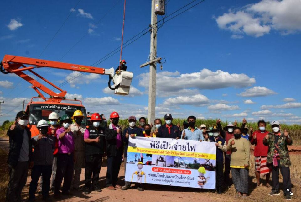 ข่าวราชการ, รัฐวิสาหกิจ - ?ชาวบ้านชุมชนโคกโนนนา?เฮได้มีไฟฟ้าใช้เป็นของขวัญปีใหม่