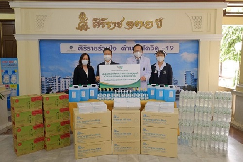 ไทยเบฟร่วมกับโออิชิ ส่งกำลังใจบุคลากรทางการแพทย์ สู้ภัยโควิด-19