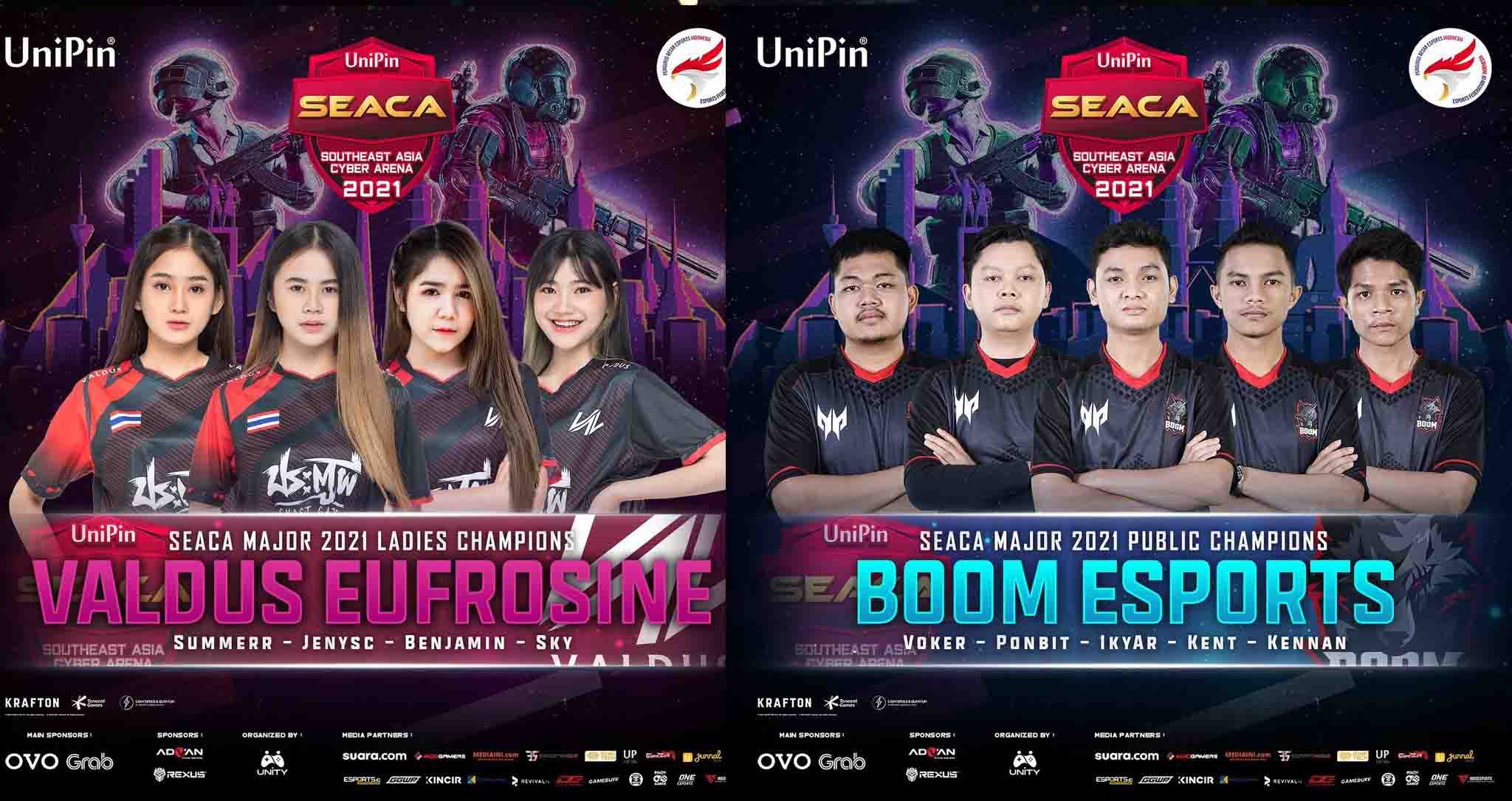 ข่าวไอที - UniPin SEACA MAJOR 2021 จบลงอย่างเป็นทางการกับชัยชนะของทีมอินโดนีเซียในประเภทรวมและทีมไทยในประเภทหญิง