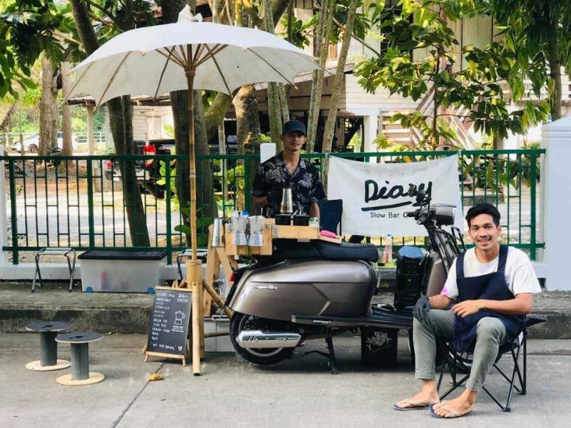 ข่าวอาหาร, เครื่องดื่ม - พาล่องใต้ จ.ชุมพร   ชิมกาแฟบนมอเตอร์ไซค์ 