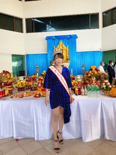 ข่าวงานอีเว้นท์ - โอ๊ตตี้? มณีรัตน์? Miss Smart Tourism  International 2021 ร่วมงานทำบุญ?ก้าวสู่ปีที่ 77 พรรคประชาธิปัตย์