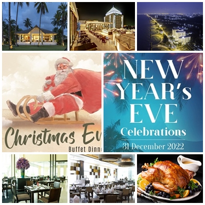 ข่าวโปรโมชั่น - A Grand Buffet to Celebrate Christmas Eve & New Year?s Eve 2022 at Luxury Hotels of Cape & Kantary in Ayutthaya, Chonburi, Rayong and Phang Nga