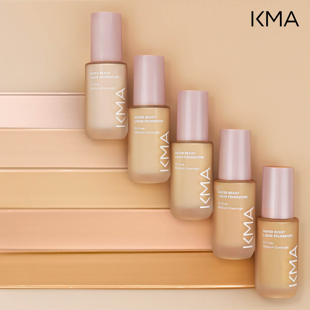 ข่าวความงาม - KMA ปรับโฉม Water Resist Liquid Foundation ดีไซน์ใหม่ เอาใจนิวเจน