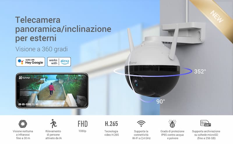 ข่าวไอที - สัมผัสความปลอดภัยที่แตกต่างใน EZVIZ C8 Series กล้องวงจรปิด Wi-Fi นอกอาคาร ให้การมองเห็นที่ชัดเจนในทุกช่วงเวลา