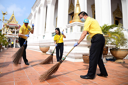 ข่าวประชาสัมพันธ์ - PR News กรมพลศึกษาจัดกิจกรรมจิตอาสาบำเพ็ญสาธารณประโยชน์เนื่องในวันข้าราชการพลเรือน และพิธีทำบุญถวายภัตตาหารเพลแด่พระภิกษุสงฆ์ เนื่องในวันสงกรานต์