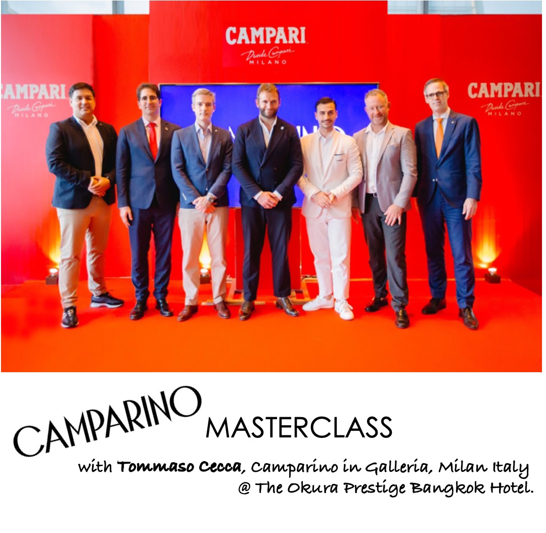ข่าวงานอีเว้นท์ - CAMPARI & Alchemy Thailand hosted Camparino Masterclas with Tommaso Cecca, Store Manager & Head Bartender of Camparino in Galleria, Milan Italy, at The Okura Prestige Bangkok Hotel.