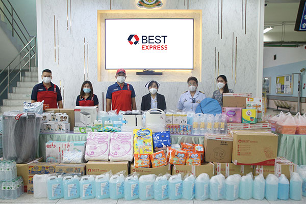 ข่าวธุรกิจ, สังคม - BEST Express ปันน้ำใจช่วยโควิดแก่โรงพยาบาลสมเด็จพระนางเจ้าสิริกิติ์
