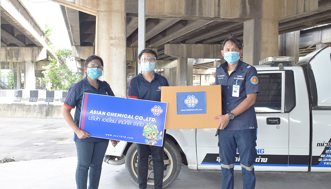 ข่าวโควิด-19 (ยกเลิก) - ACC มอบชุด PPE สนับสนุนทีมกู้ภัยบางปะกง 