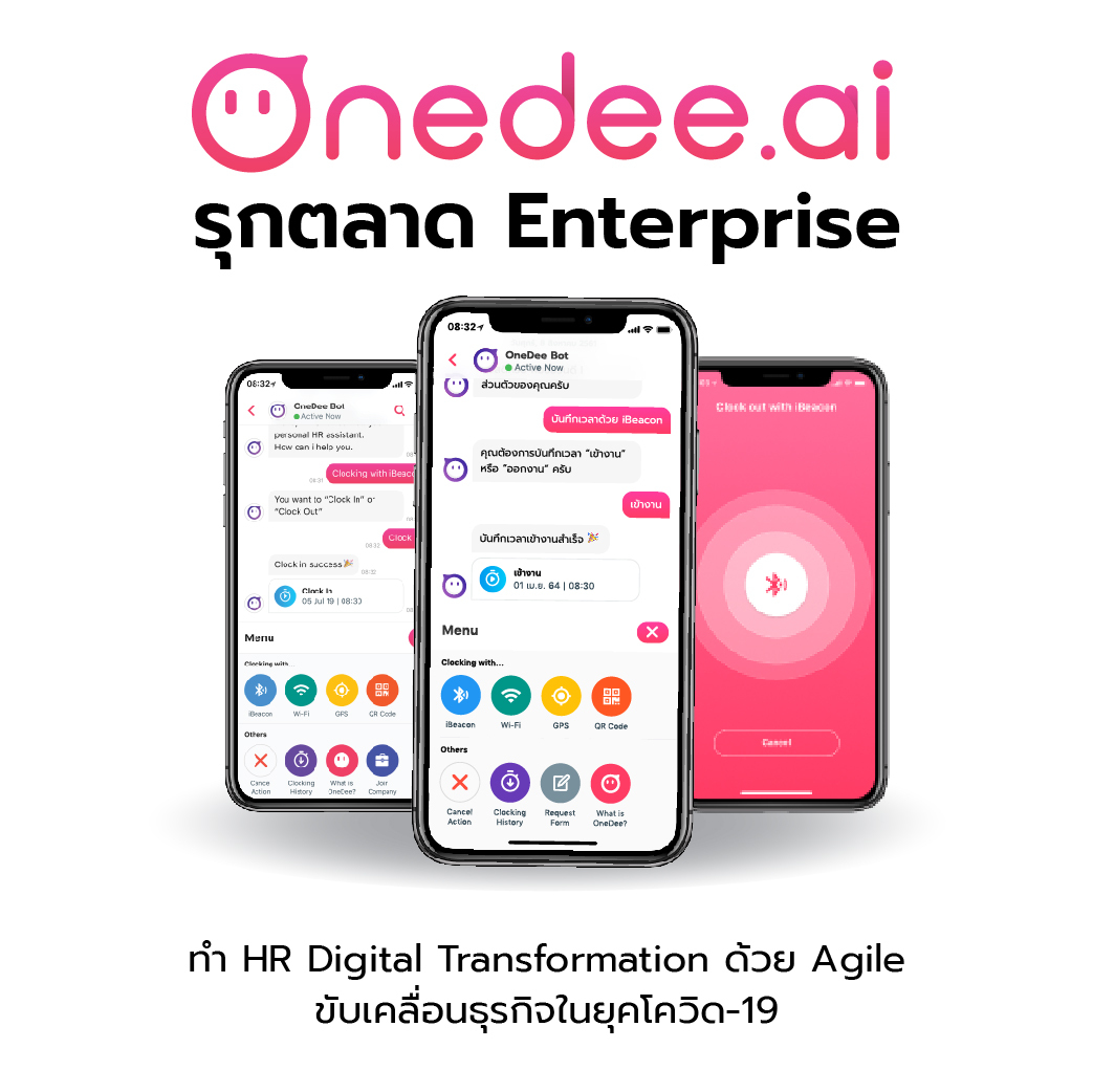 ข่าวธุรกิจ, สังคม - OneDee.ai รุกตลาด Enterprise ทำ HR Digital Transformation ด้วย Agile ขับเคลื่อนธุรกิจในยุคโควิด-19