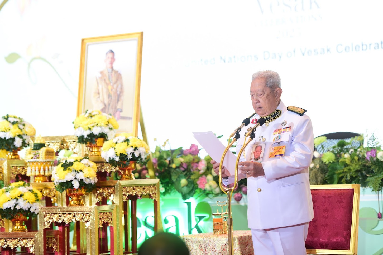 ข่าวศาสนา - “ประธานองคมนตรี” เป็นผู้แทนพระองค์ในพิธีเฉลิมฉลองวันวิสาขบูชาครั้งที่ 20