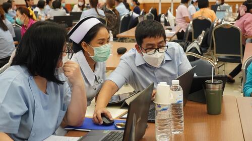 ข่าวการศึกษา - คณะพยาบาลศาสตร์ ม.พะเยา อบรมเชิงปฏิบัติการ CNPG แก่พยาบาลวิชาชีพ โรงพยาบาลเชียงคำ จ.พะเยา