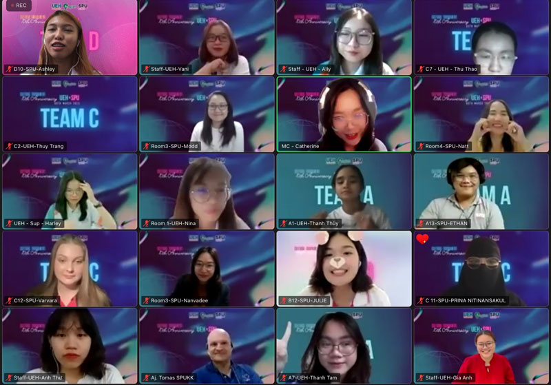 ข่าวประชาสัมพันธ์ - PR News 3 นศ. เก่ง สาขาธุรกิจระหว่างประเทศ คณะบริหารธุรกิจ SPU เปิดประสบการณ์เรียนรู้ผ่านกิจกรรมแข่งขันตอบปัญหาวัฒนธรรม ออนไลน์ ไทย-เวียดนาม