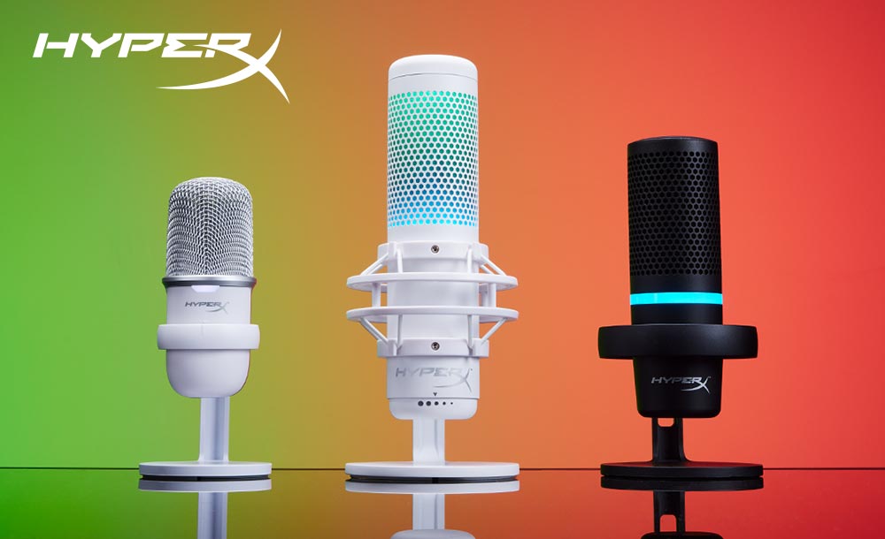 ข่าวไอที - HyperX เปิดตัวไมโครโฟน DuoCast รุ่นใหม่ล่าสุด พร้อมทั้ง QuadCast S และ SoloCast ในโทนสีขาว