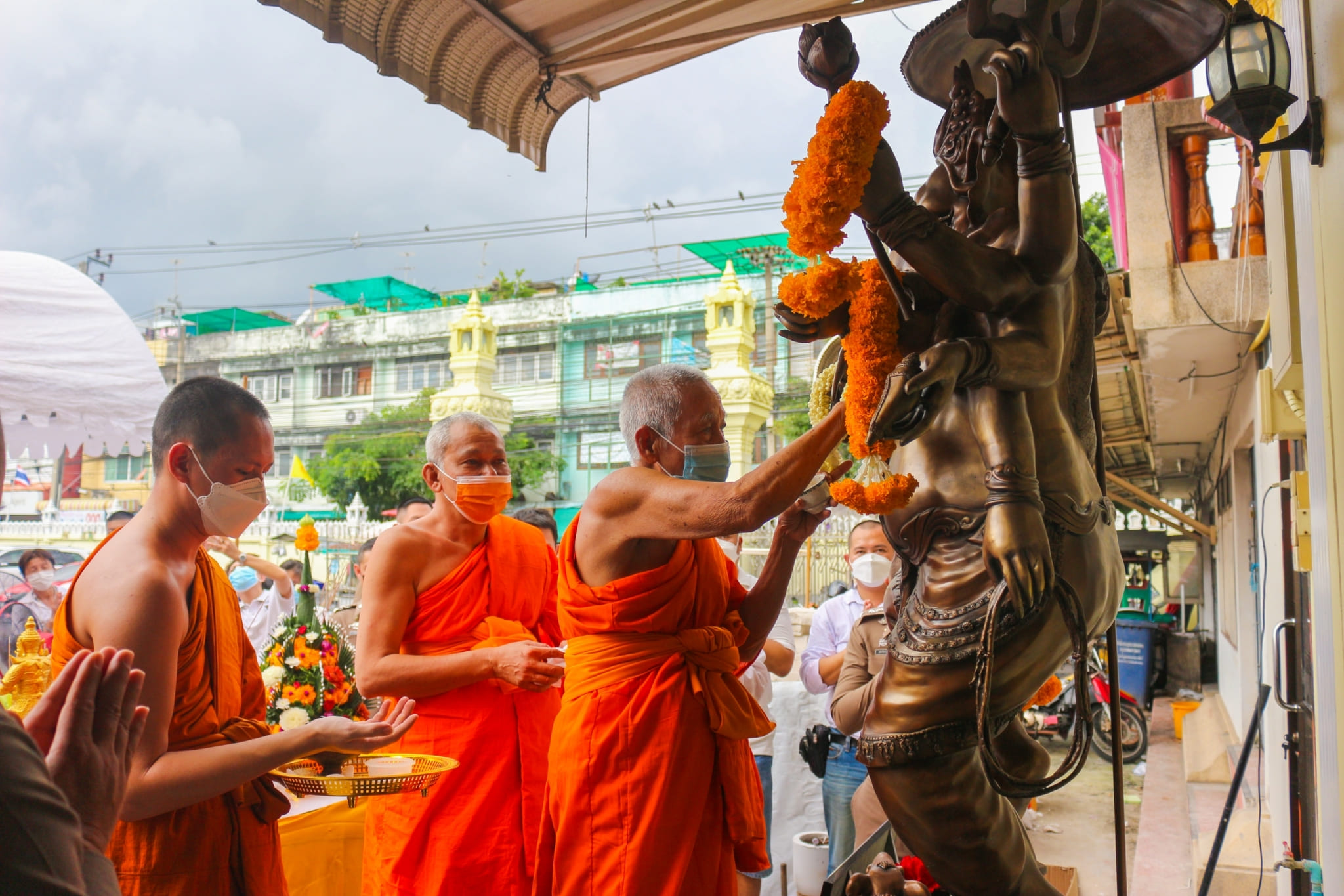 ข่าวศาสนา - พิธีบวงสรวงเบิกเนตรองค์พระพิฆเนศ วัดไผ่เงินโชตนาราม กรุงเทพฯ