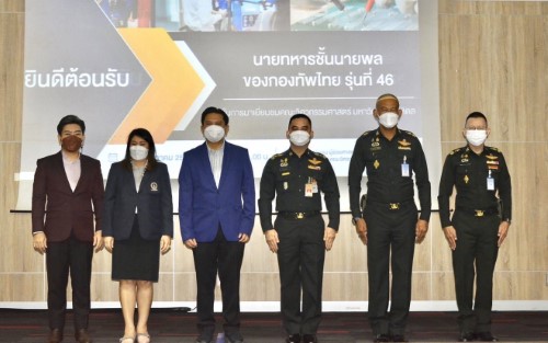 ข่าวการศึกษา - วิศวะมหิดล ต้อนรับ นายทหารชั้นนายพลของกองทัพไทย รุ่นที่ 46 เยี่ยมชมเทคโนโลยีวิศวกรรมอันก้าวหน้า