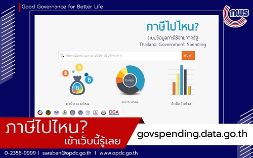 ข่าวประชาสัมพันธ์ - PR News ภาษีไปไหน เว็บไซต์ที่ตอบคำถามคุณได้ว่าภาษีที่เก็บจากคุณไป ถูกใช้จ่ายอย่างไร