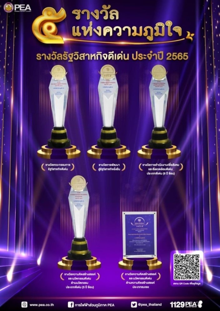 ข่าวประชาสัมพันธ์ - PR News 5 รางวัลแห่งความภูมิใจ รางวัลรัฐวิสาหกิจดีเด่น ประจำปี 2565