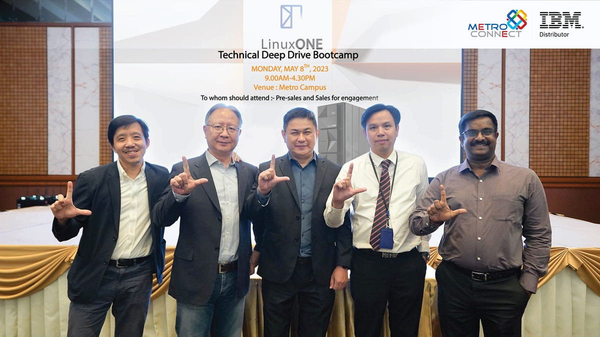 ภาษาอังกฤษ - Metro Connect and IBM Thailand arranged LinuxONE Technical Deep Drive Bootcamp Seminar