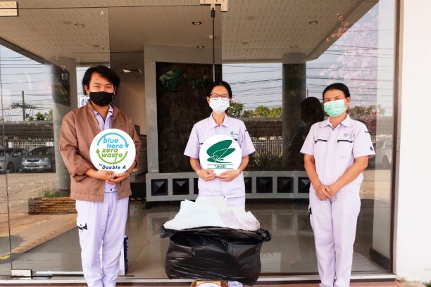 ข่าวธุรกิจ, สังคม - รวมพลังรักษ์โลก จัดโครงการ Blue Hero Zero Waste by Double A