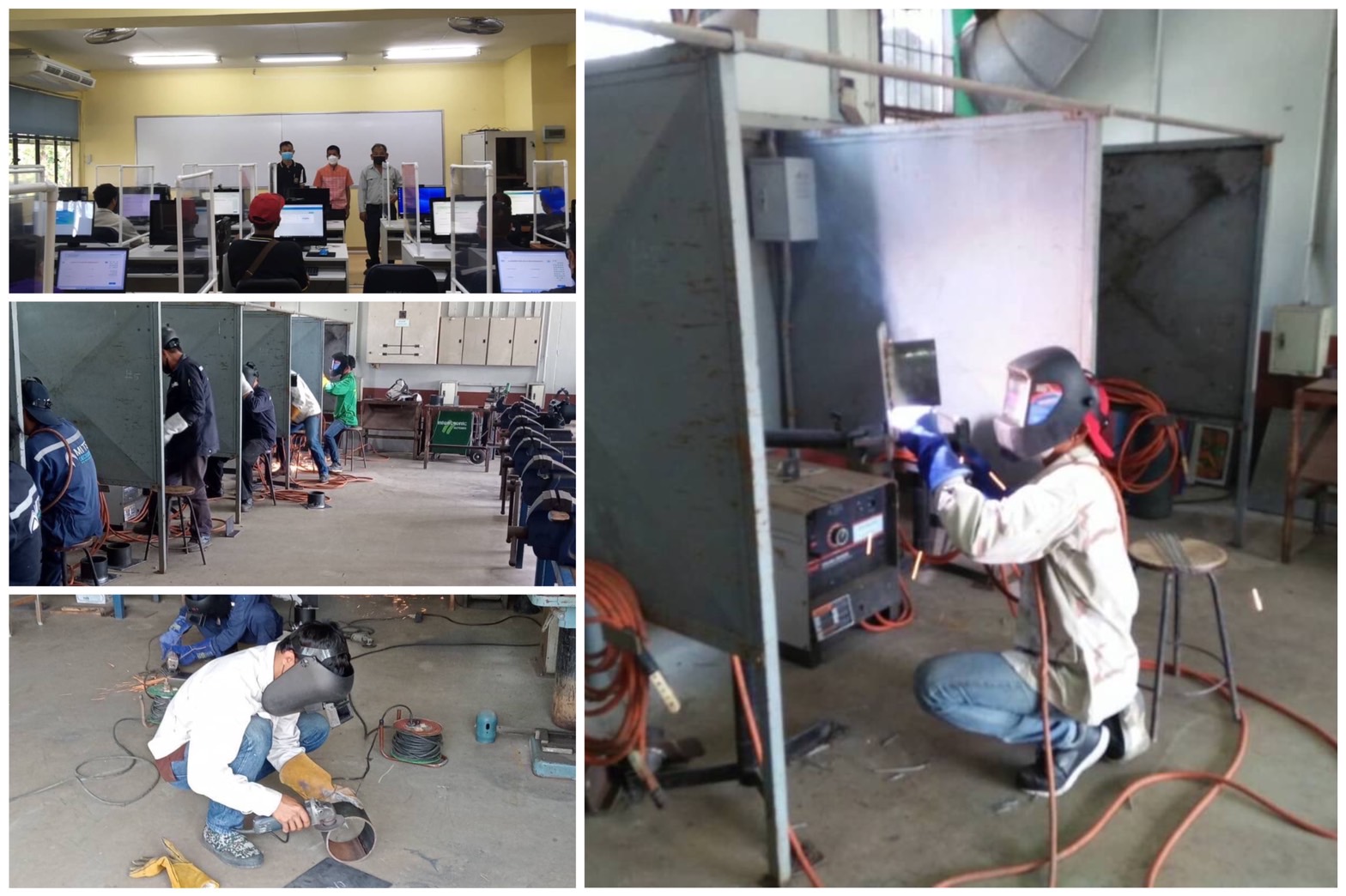 ข่าวธุรกิจ, สังคม - วันที่ 24 กุมภาพันธ์ 2565 สำนักงานพัฒนาฝีมือแรงงานสมุทรสาคร ดำเนินการทดสอบมาตรฐานฝีมือแรงงานแห่งชาติ สาขา ช่างเชื่อมอาร์กโลหะด้วยมือ ระดับ 1