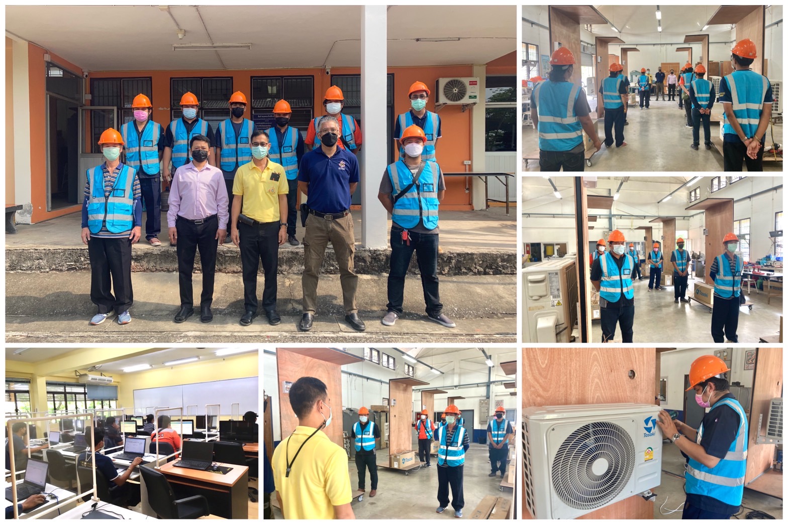 ข่าวธุรกิจ, สังคม - วันพุธที่ 16 มีนาคม 2565 สำนักงานพัฒนาฝีมือแรงงานสมุทรสาคร ดำเนินการทดสอบมาตรฐานฝีมือแรงงานแห่งชาติ สาขา ช่างเครื่องปรับอากาศในบ้านและการพาณิชย์ขนาดเล็ก ระดับ 1