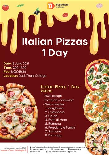 ข่าวการศึกษา - หลักสูตร Italian Pizzas 1 Day