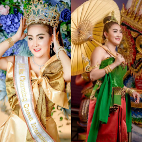 ข่าวนักแสดง, นักร้อง, โมเดล - งามอย่างไทย เอมมี่โกะ ขวัญใจสื่อ เจ้าของตำแหน่ง Mrs.Charming Queen International 2021