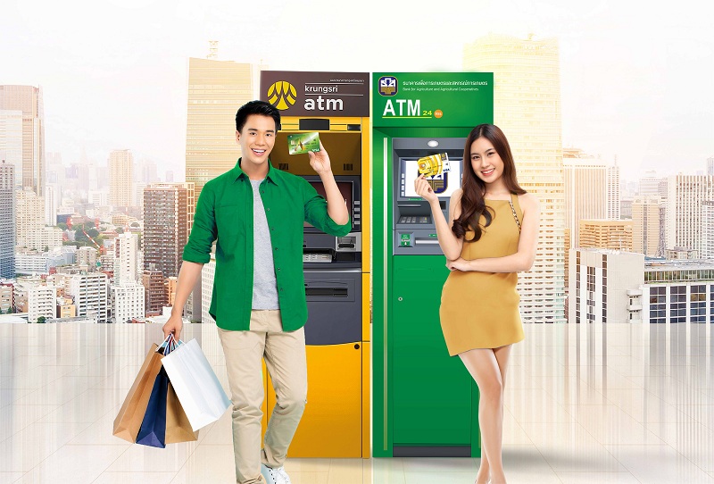 ข่าวเศรษฐกิจ, การเงิน - กรุงศรี-ธ.ก.ส. เปิดบริการ ATM ข้ามธนาคาร ไม่เสียค่าธรรมเนียม