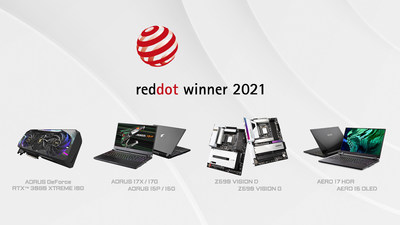 ข่าวไอที - GIGABYTE กวาดรางวัลจากเวที Red Dot Design Awards 2021