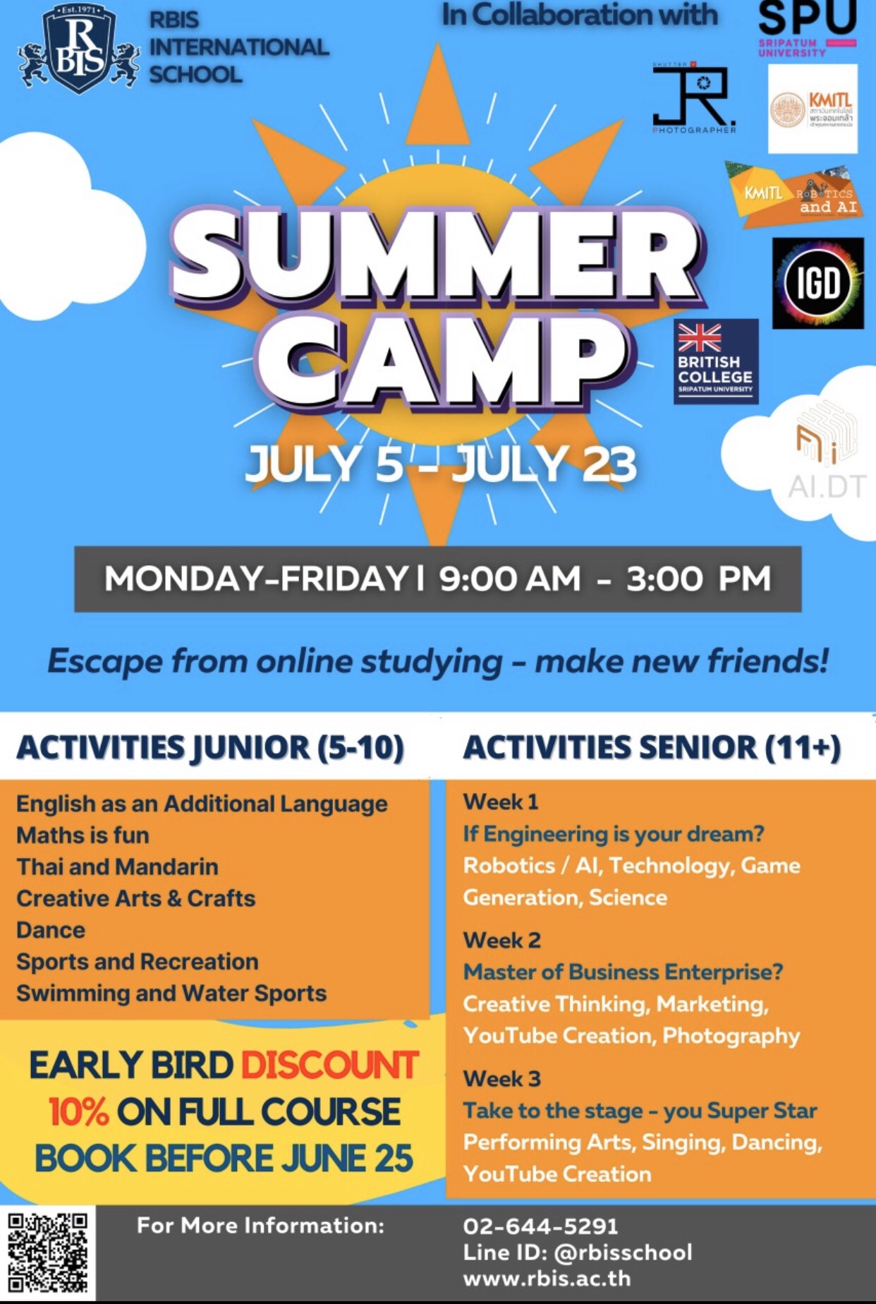 ข่าวการศึกษา - Summer Camp 2021 at RBIS International School