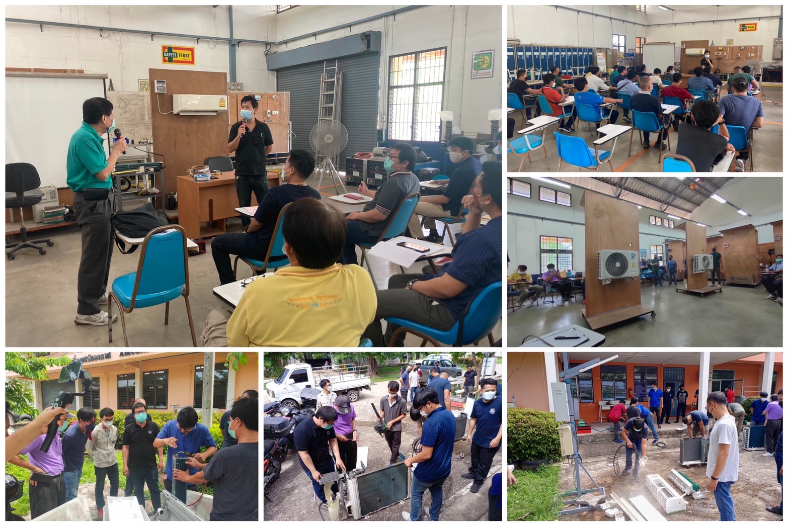 ข่าวราชการ, รัฐวิสาหกิจ - สำนักงานพัฒนาฝีมือแรงงานสมุทรสาคร ดำเนินการเปิดฝึกอบรม หลักสูตร การติดตั้งและซ่อมบำรุงเครื่องปรับอากาศในบ้านและการพาณิชย์ขนาดเล็ก