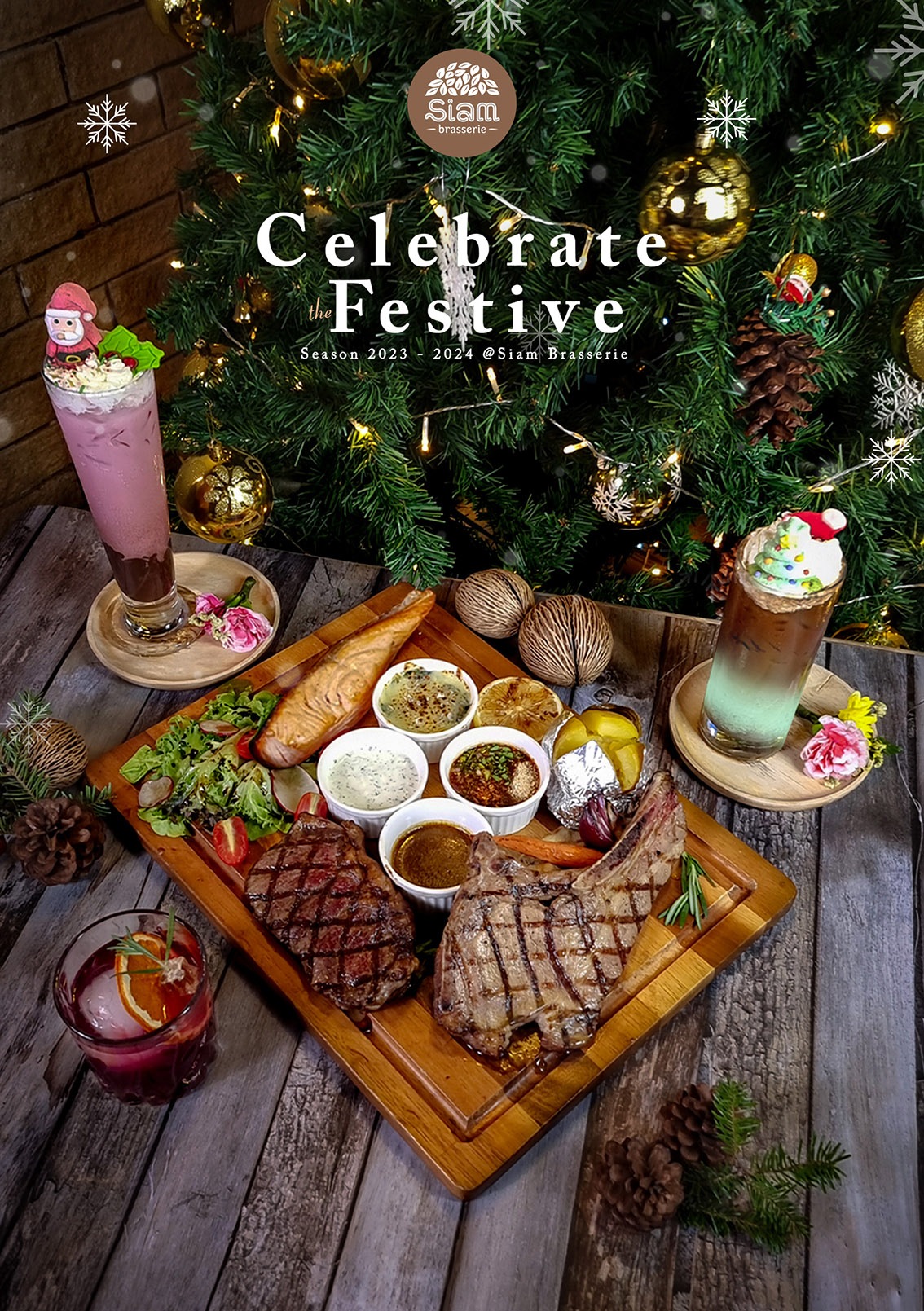 ข่าวอาหาร, เครื่องดื่ม - Celebrate the Festive Season 2023 - 2024 ที่สยามบราสเซอรรี ร้านอาหารไทยต้นตำหรับคุณย่า