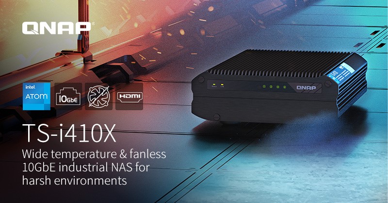 ข่าวไอที - QNAP ร่วมมือกับ Intel เปิดตัวโซลูชัน TS-i410X NAS 10GbE ระดับอุตสาหกรรม
