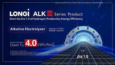 ข่าวประชาสัมพันธ์ - PR News ลอนจี ไฮโดรเจน เปิดตัว ALK Hi1 อุปกรณ์ผลิตไฮโดรเจนจากน้ำอิเล็กโทรไลต์รุ่นใหม่ ใช้พลังงานต่ำสุด 4.0kwh/Nm3