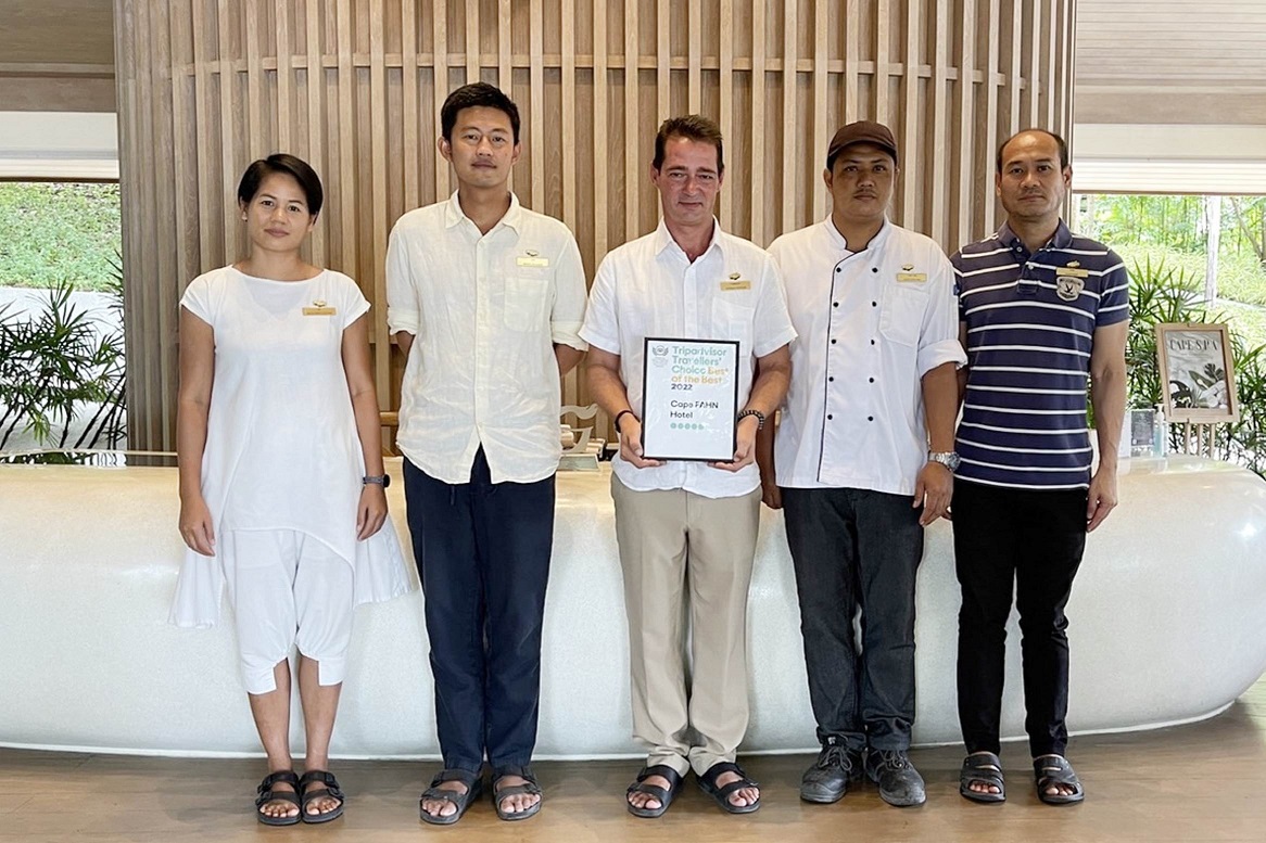 ข่าวประชาสัมพันธ์ - PR News Cape Fahn Hotel, Private Islands, Koh Samui, Proudly Receives the Certificate of ?Travelers? Choice Best of the Best? from TripAdvisor Awards 2022