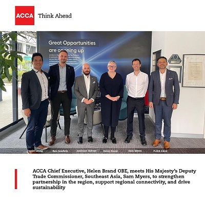 ข่าวธุรกิจ, สังคม - ACCA แสดงทรรศนะด้านการส่งเสริมศักยภาพบุคลากรและความยั่งยืนกับ DIT ในภูมิภาคเอเชียแปซิฟิก