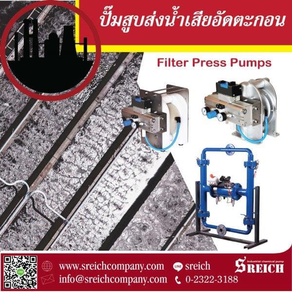 ข่าวธุรกิจ, สังคม - เทคโนโลยีสูบส่งน้ำเสียปนตะกอนแรงดันสูง เพื่อกระบวนการอัด Filter press