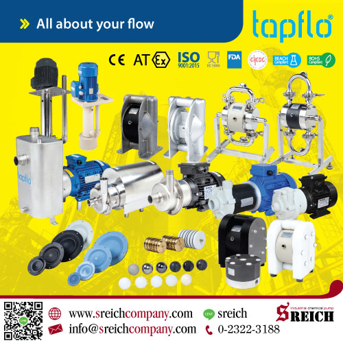 ข่าวธุรกิจ, สังคม - Tapflo CTX-I Centrifugal pumps ปั๊มเคมีเข้มข้นประสิทธิภาพสูง