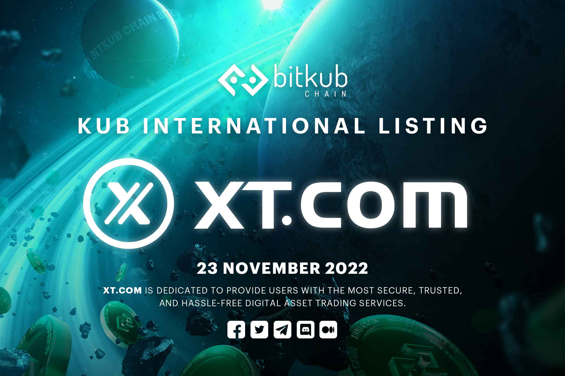 ข่าวการเงิน - Money News Bitkub Chain พร้อมขยายเครือข่ายสู่ก้าวใหม่ ?นำเหรียญ KUB เข้าลิสต์ในกระดานซื้อขาย XT.COM มุ่งมั่นสู่การเป็นเครือข่ายบล็อกเชนระดับโลก