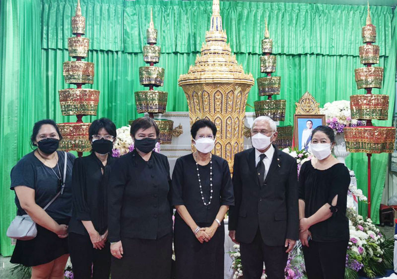 ม.ศรีปทุม เป็นเจ้าภาพสวดพระอภิธรรมศพ นายประจวบ แสงอินทร์