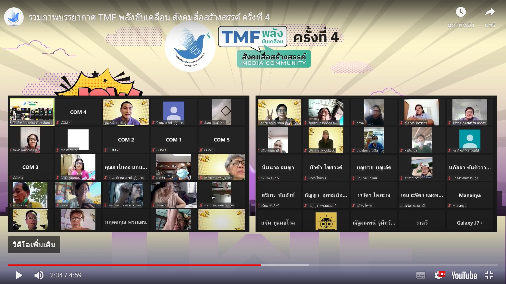 ข่าวกิจกรรม - รวมภาพบรรยากาศ TMF พลังขับเคลื่อน สังคมสื่อสร้างสรรค์ ครั้งที่ 4